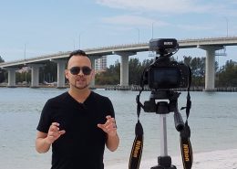 Joeel Rivera Recording Videos at the Beach