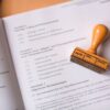 ICF accreditation concept with official documents and certification stamp representing professional coaching credentials