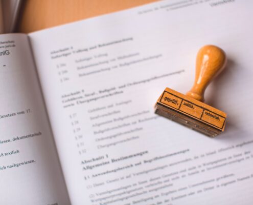 ICF accreditation concept with official documents and certification stamp representing professional coaching credentials